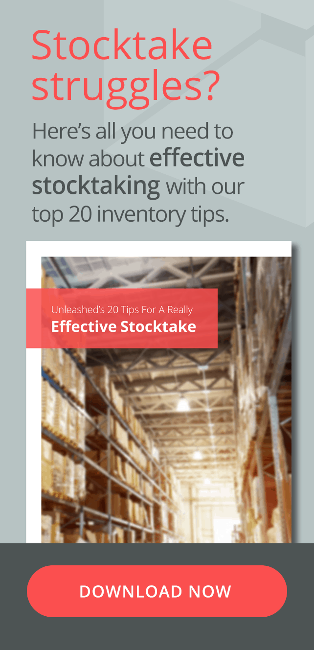 Stocktake Struggles? Here's all you need to know about effective stocktaking with our top 20 inventory tips. Download your ebook now.